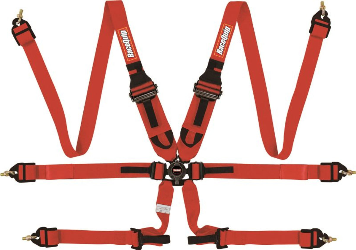 RaceQuip Red FIA CAMLOCK 6pt 2in Pull Down Lap FHR - 855015