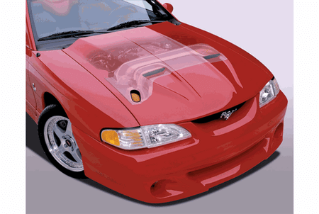 Cervinis Ram Air Hood & Kit (96-98 Mustang 5.0L) 9019