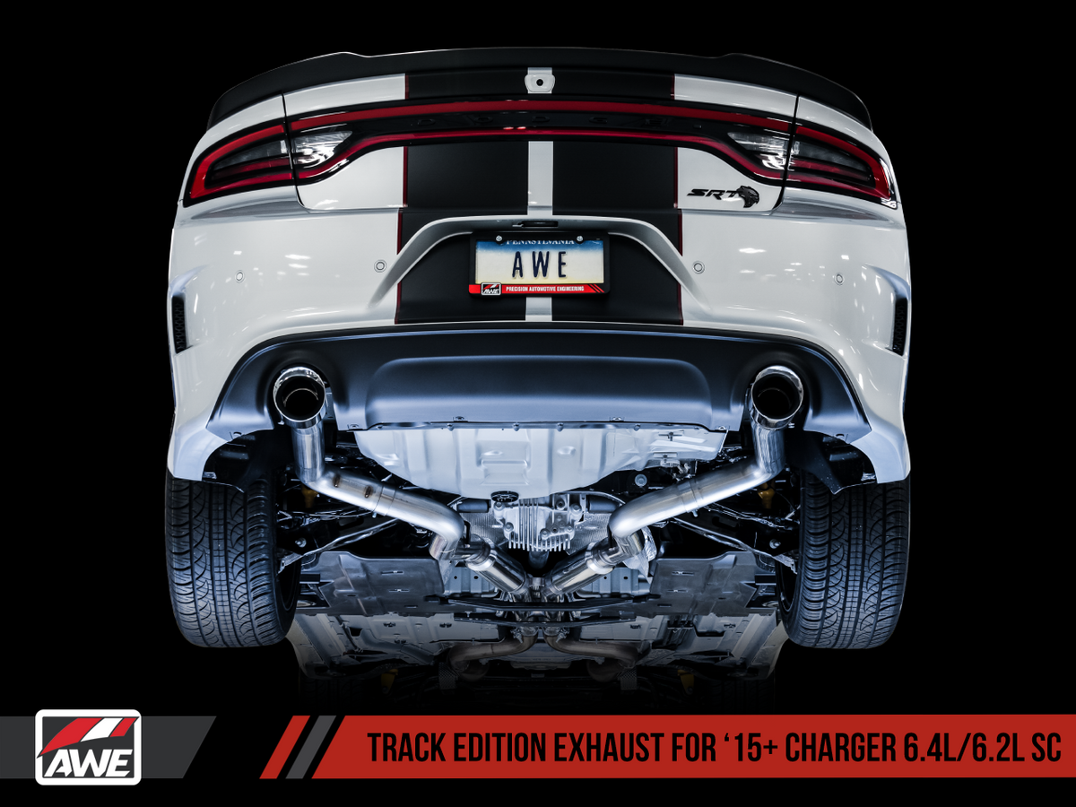 AWE Track Edition Exhaust Chrome Tips (2015+ Charger 6.4L/Hellcat 6.2L SC) 3015-32112