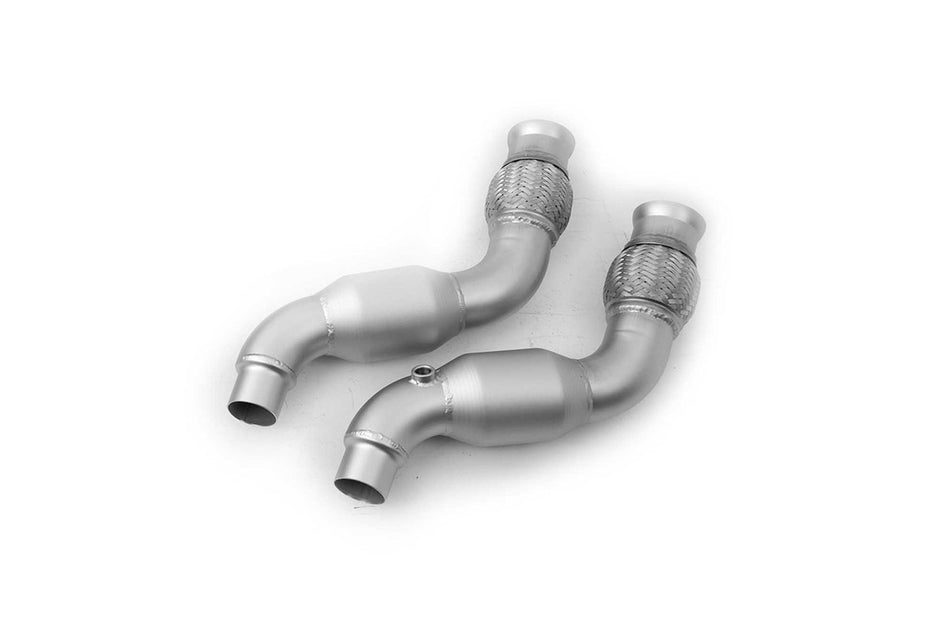 LTH High Flow Catted Connection Pipes Titan Finish (2015-2023 Mustang GT / 2024 Mustang GT) FDCP00002T