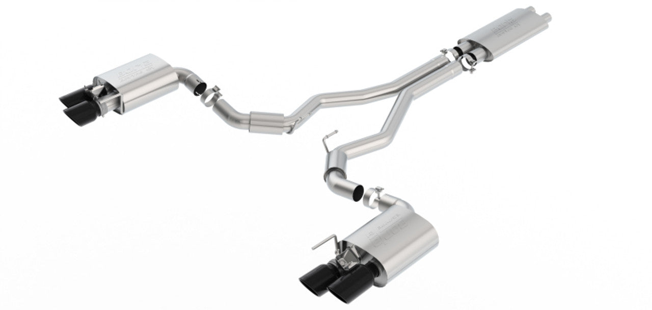 Borla 2018-2023 Ford Mustang GT 5.0L AT/MT ECE Approved Cat-Back Exhaust w/ Active Valve - 1014046BC