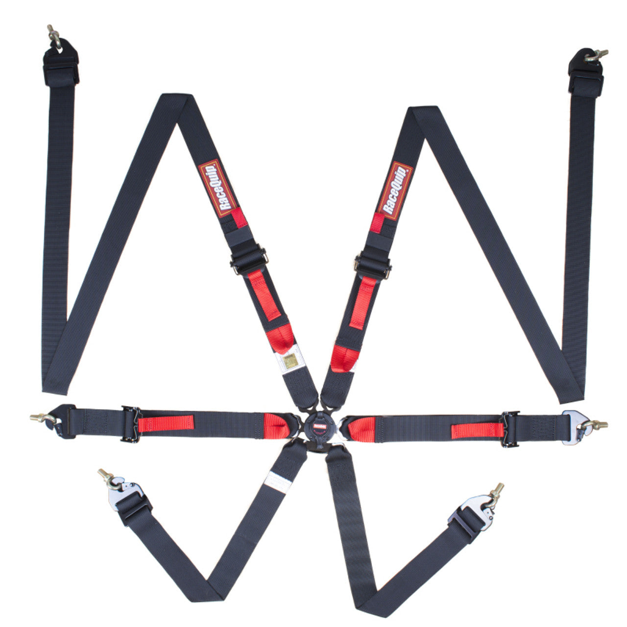 RaceQuip Black FIA CAMLOCK 6pt 2in Pull Up Lap FHR - 856006