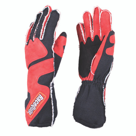 RaceQuip SFI-5 Red/Black Small Outseam w/ Closure Glove - 356102
