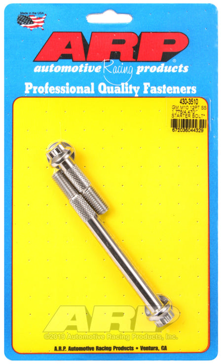 ARP GM M10 12pt SS 1.775/4.470in Starter Bolt Kit - 430-3510