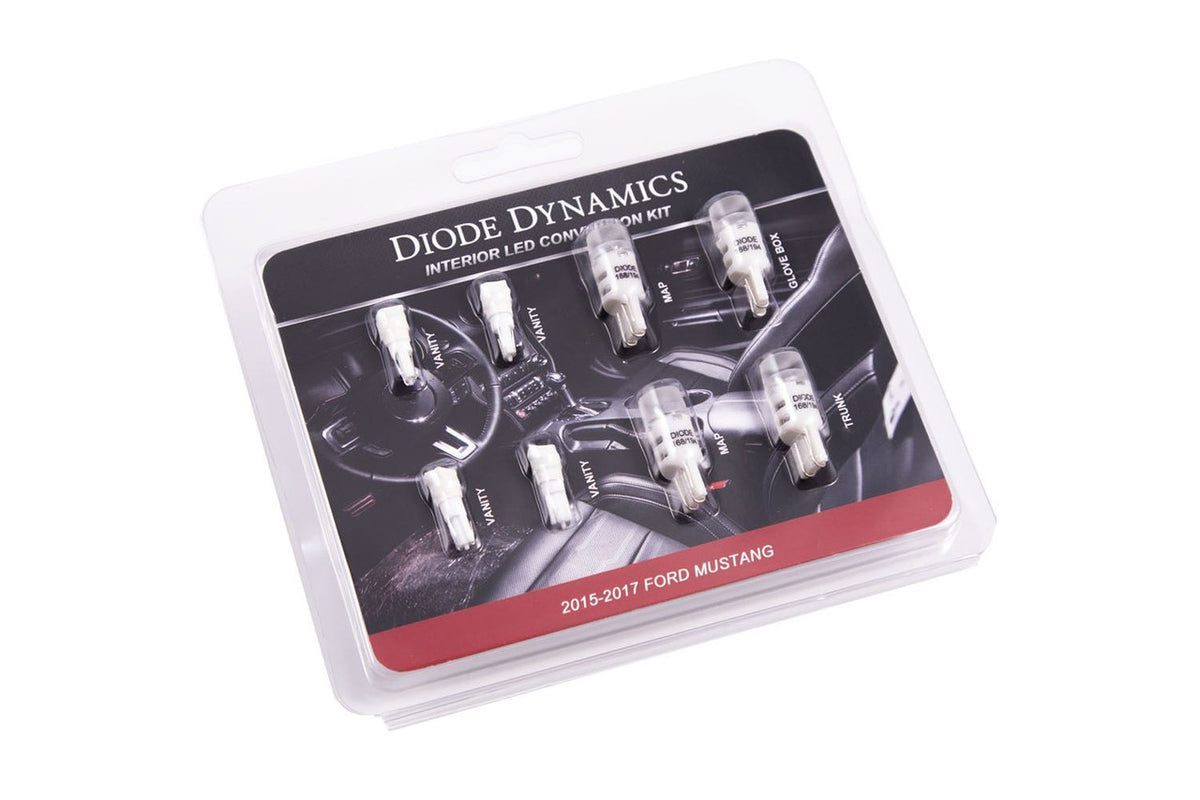 Diode Dynamics Interior LED Conversion Kit Stage 2 440 Lumens Cool White (2015 - 2017 Mustang) DD0226
