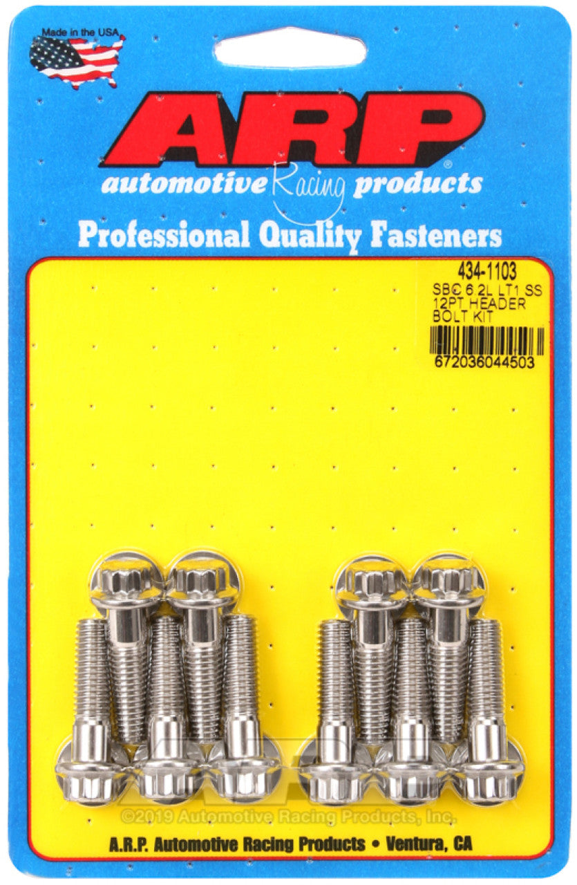 ARP Header Stud Kit SS 12pt Chevy LT1 6.2L Small Block - 434-1103