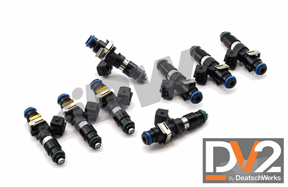 DeatschWerks Fuel Injectors 1200cc Qty 8 (2003-2023 Mustang/05-15 F-150) 16MX-23-1200-8