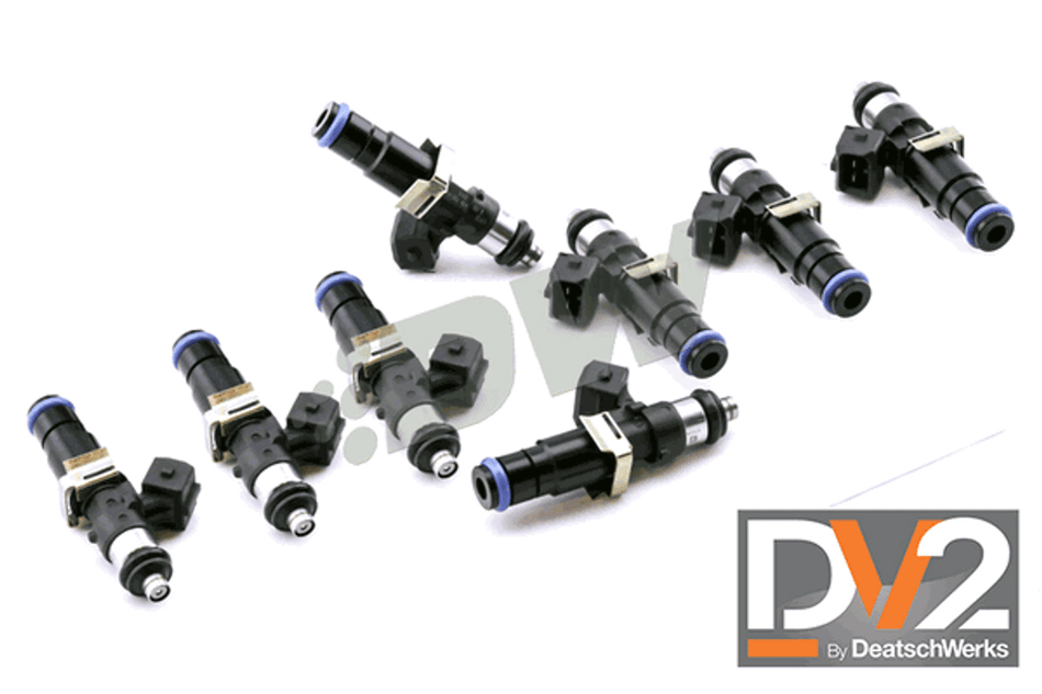 DeatschWerks Fuel Injectors 1500cc Qty 8 (2003-2023 Mustang/05-15 F-150) 16M-23-1500-8