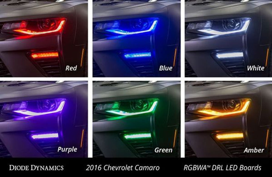Diode Dynamics Lower Multicolor DRL LED Boards RGBWA (2016 - 2018 Camaro SS) DD2242