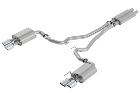 Borla Cat-Back Exhaust System Touring Polished Tips (2018-2023 Mustang GT) 1014045