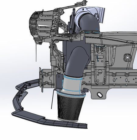PMAS Cold Air Intake Fenderwell Style NO Tune Required (2018-2023 Mustang GT) N-MT14-4