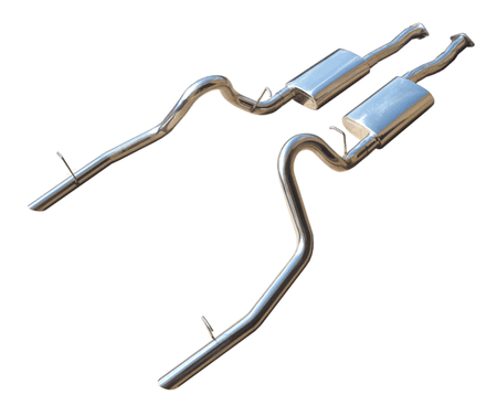 Pypes Catback Exhaust w/ 2.5" Tips & Violator Mufflers (1979 - 1993 Mustang LX / 1994 - 1997 Mustang GT) SFM13V