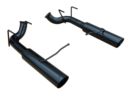 Pypes Axle Back Pype Bomb Exhaust System Black (2011 - 2014 Mustang V6) SFM79MSB
