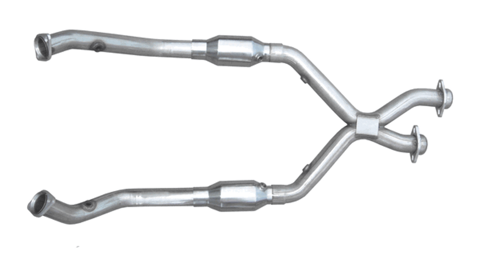 Pypes 2.5" X-Pipe Exhaust Kit w/ High Flow Ceramic Catalytic Converters (1998 - 2004 Mustang V6) XFM39