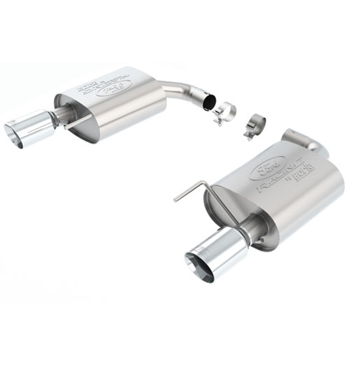 Ford Racing Touring Muffler Kit Chrome Tips (2015-2017 Mustang GT) M-5230-M8TC