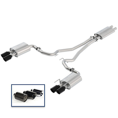 Ford Racing Catback Exhaust Extreme Black Tips (2018-2023 Mustang GT) M-5200-M8EBA