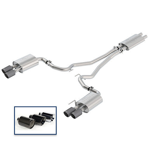 Ford Racing Catback Exhaust Touring Carbon Fiber Tips (2018-2023 Mustang GT) M-5200-M8TFA