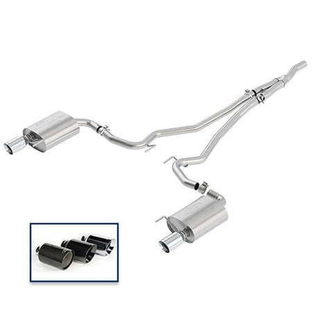Ford Racing Catback Exhaust Touring Chrome Tips (2015-2023 Mustang EcoBoost) M-5200-M4TCA