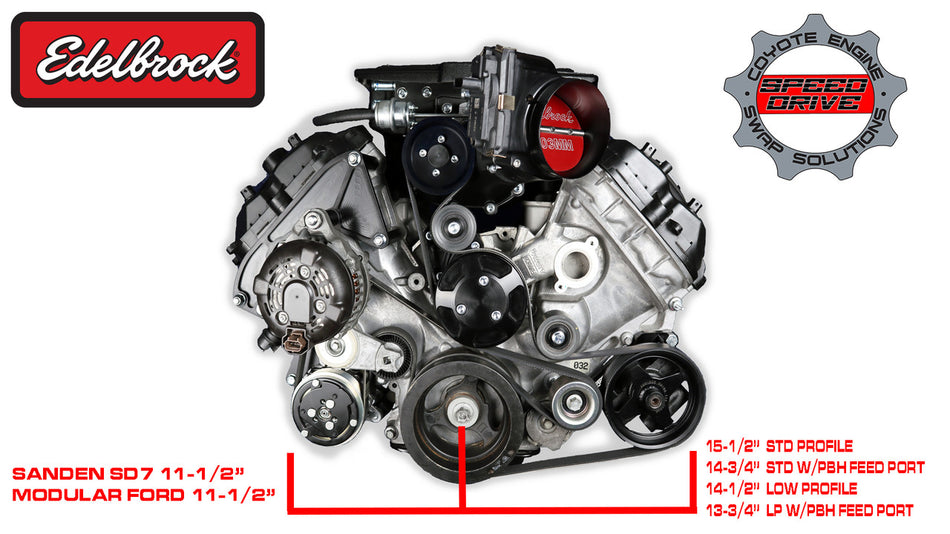 PBH Power Steering Pump Bracket Low Profile (Modular Ford) PBH-301