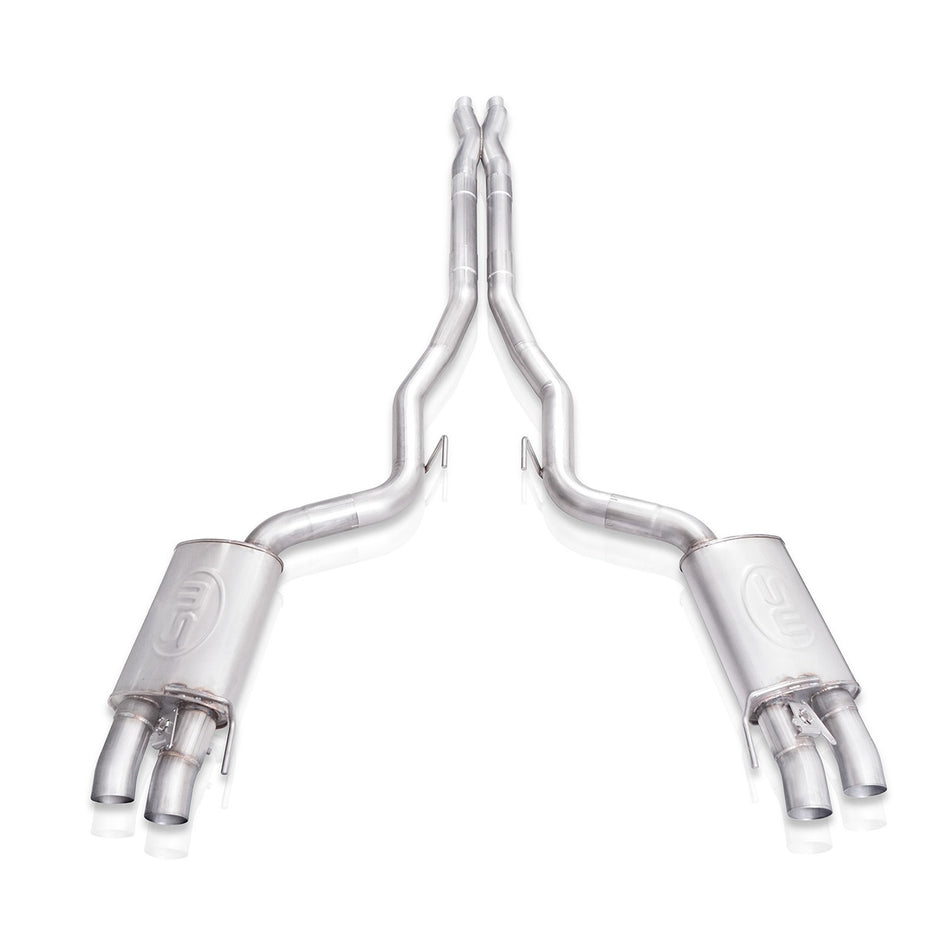 Stainless Works Redline Catback Exhaust & X-Pipe Factory Connect (2015 - 2020 Shelby GT350) GT350CBXFCR