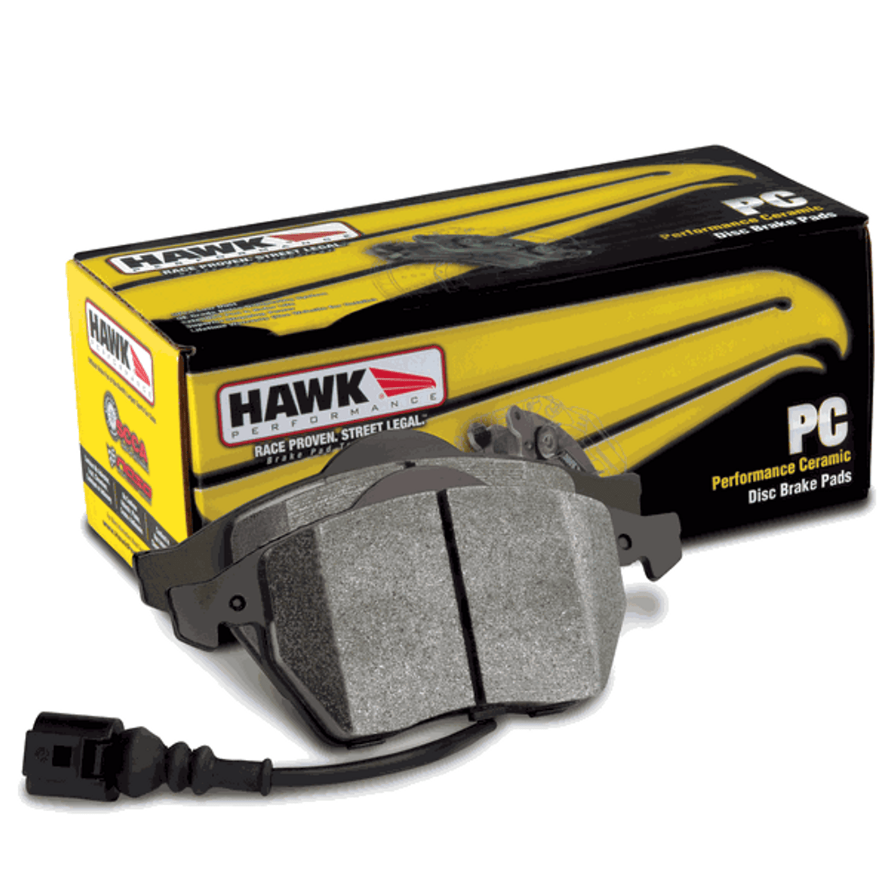 Hawk Performance Front Brake Pad Performance Ceramic (12-14 Camaro ZL1/2015 Charger BR7) HB649Z.605