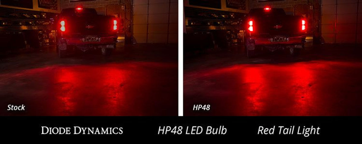 Diode Dynamics 3157 HP48 Tail Light LEDs Red Pair DD0056P