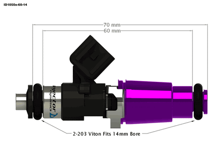 Injector Dynamics ID1050-XDS (1988 - 2010 Mustang GT / Ford / Camaro / BMW) 1050.60.14.14.8