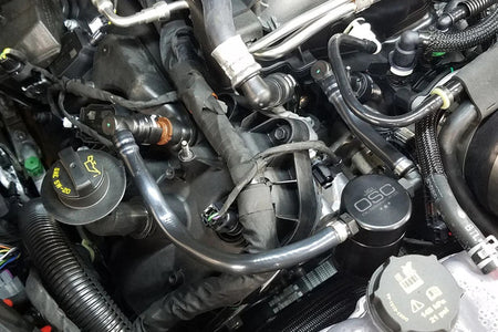 J&L Oil Separator 3.0 Passenger Black (2018-2023 Mustang GT/Bullitt) 3024P-B