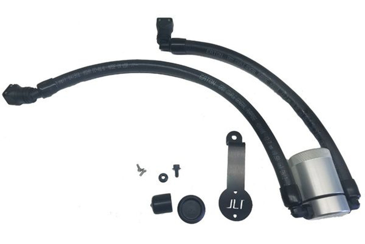 J&L Oil Separator 3.0 Driver Side Clear (2018-2023 Mustang GT/Bullitt) 3024D-C