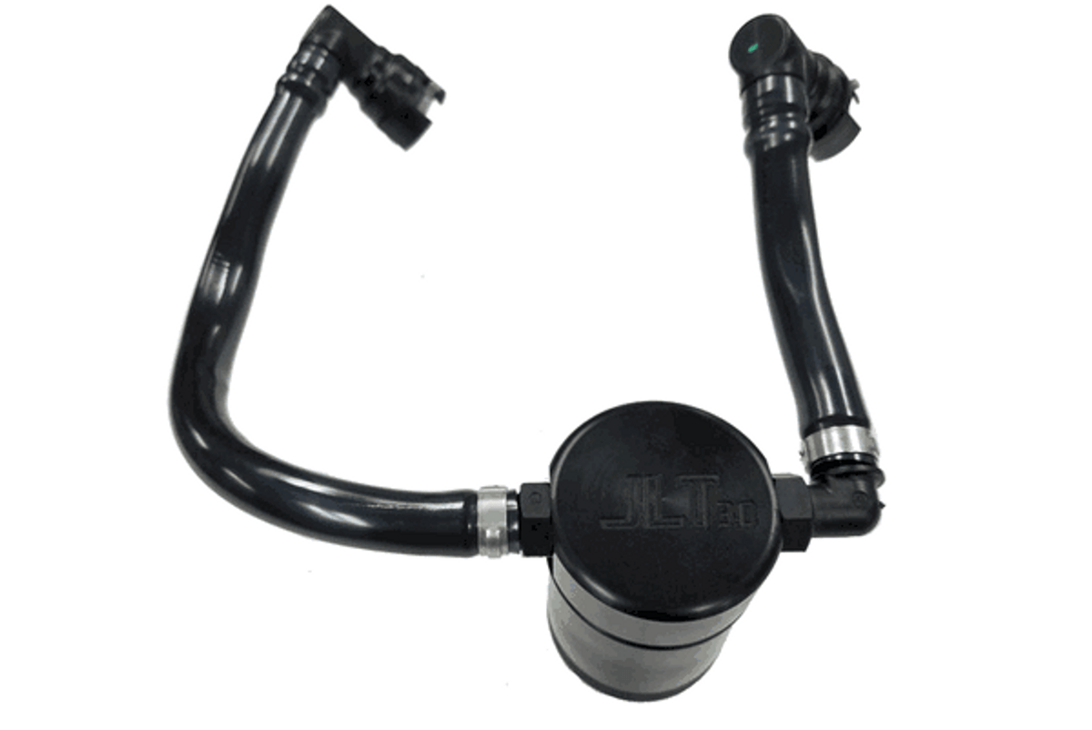 J&L Oil Separator 3.0 Passenger Black (2018-2023 Mustang GT/Bullitt) 3024P-B
