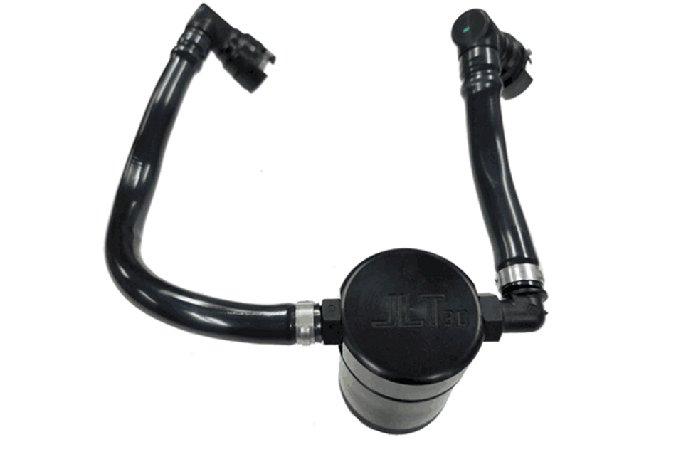 J&L Oil Separator 3.0 Passenger Black (2018-2023 Mustang GT/Bullitt) 3024P-B