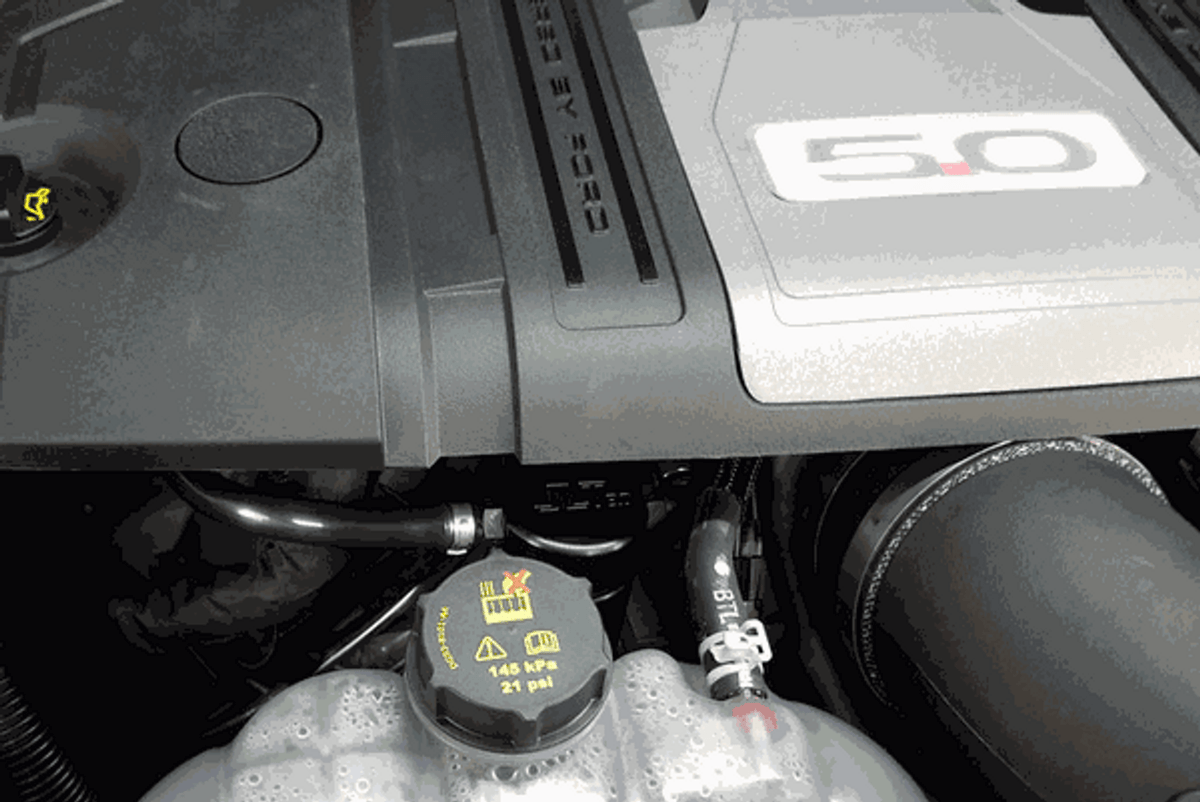 J&L Oil Separator 3.0 Passenger Black (2018-2023 Mustang GT/Bullitt) 3024P-B