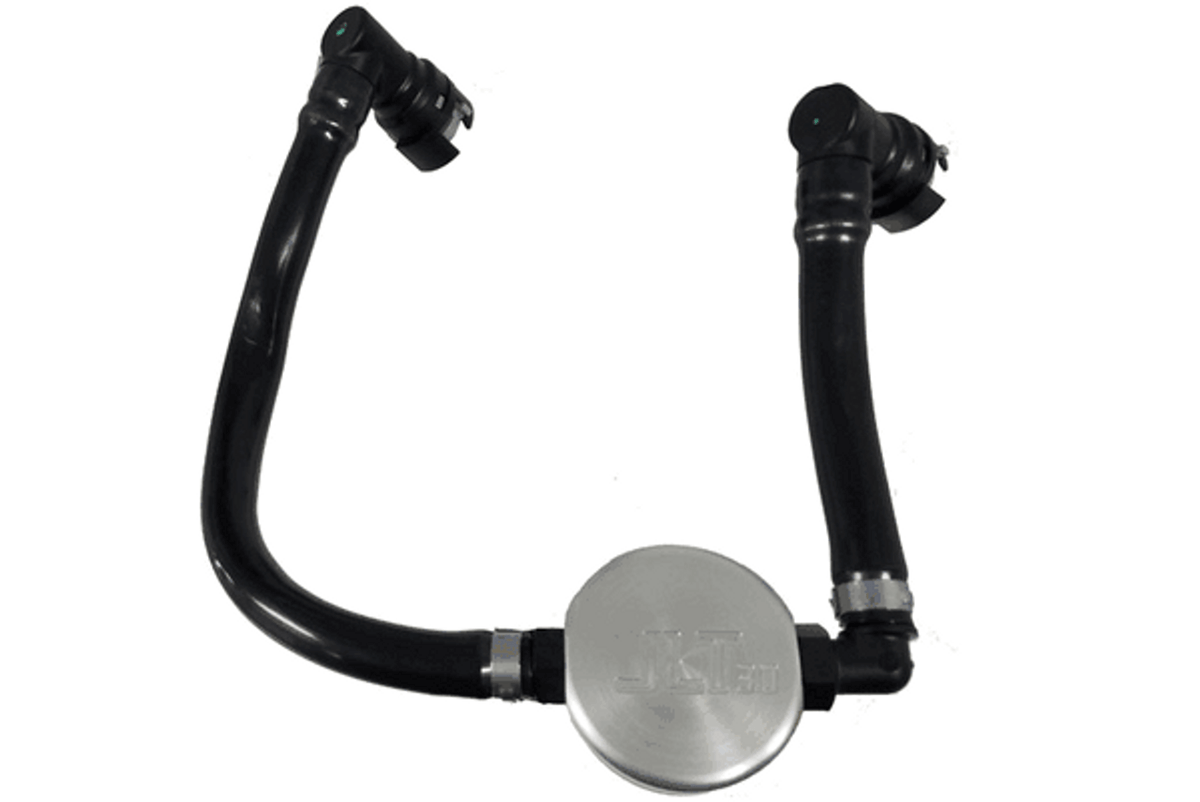 J&L Oil Separator 3.0 Passenger Clear (2018-2023 Mustang GT/Bullitt) 3024P-C