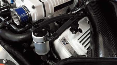 J&L Oil Separator 3.0 Passenger Side Black (2005-2010 Mustang GT/Bullit/Saleen) 3013P-B