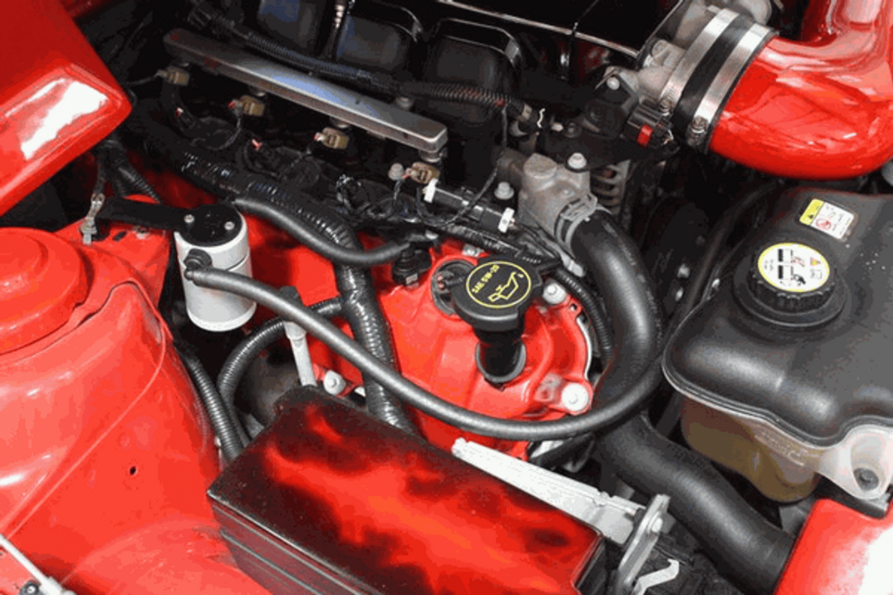 J&L Oil Separator 3.0 Passenger Side Clear (2005-2010 Mustang GT/Bullit/Saleen) 3013P-C