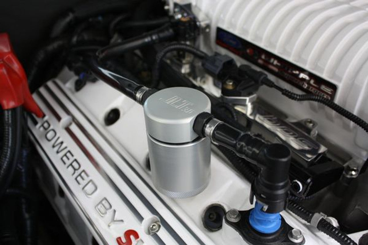 J&L Oil Separator 3.0 Passenger Side Clear (2007-2014 Shelby GT500) 3012P-C