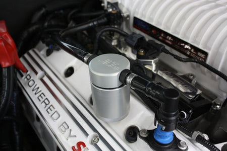 J&L Oil Separator 3.0 Passenger Side Clear (2007-2014 Shelby GT500) 3012P-C