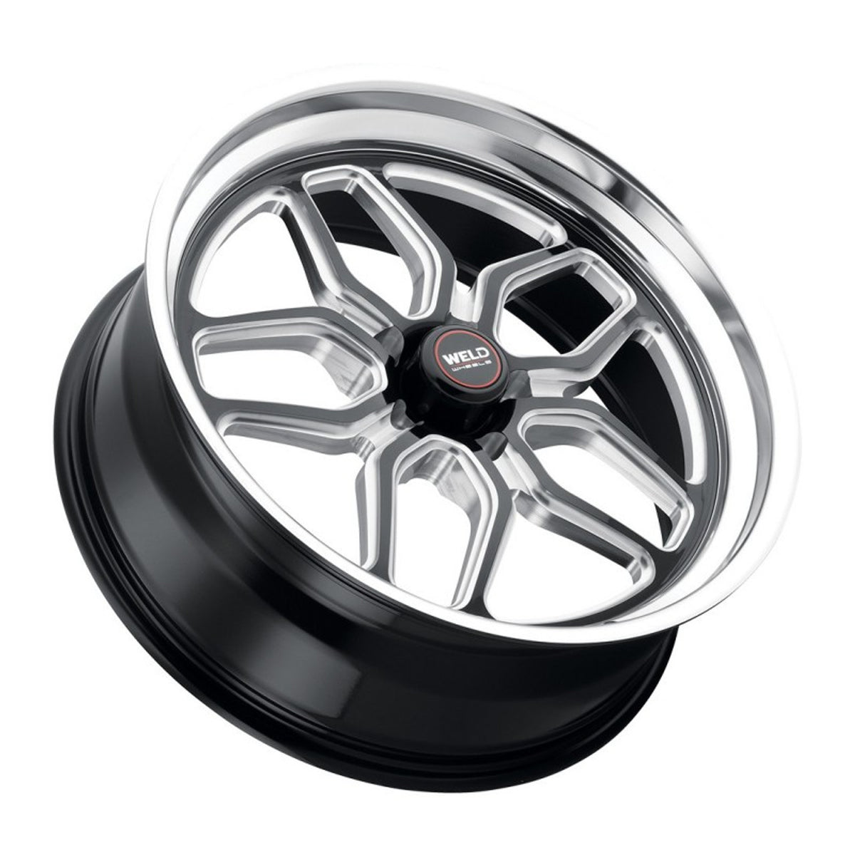 Weld 18x9 Laguna Drag Wheel 5x114.3 ET 29 BS 6.1 Gloss Black (2005-2023 Mustang / 2024 Mustang) S10789065P29