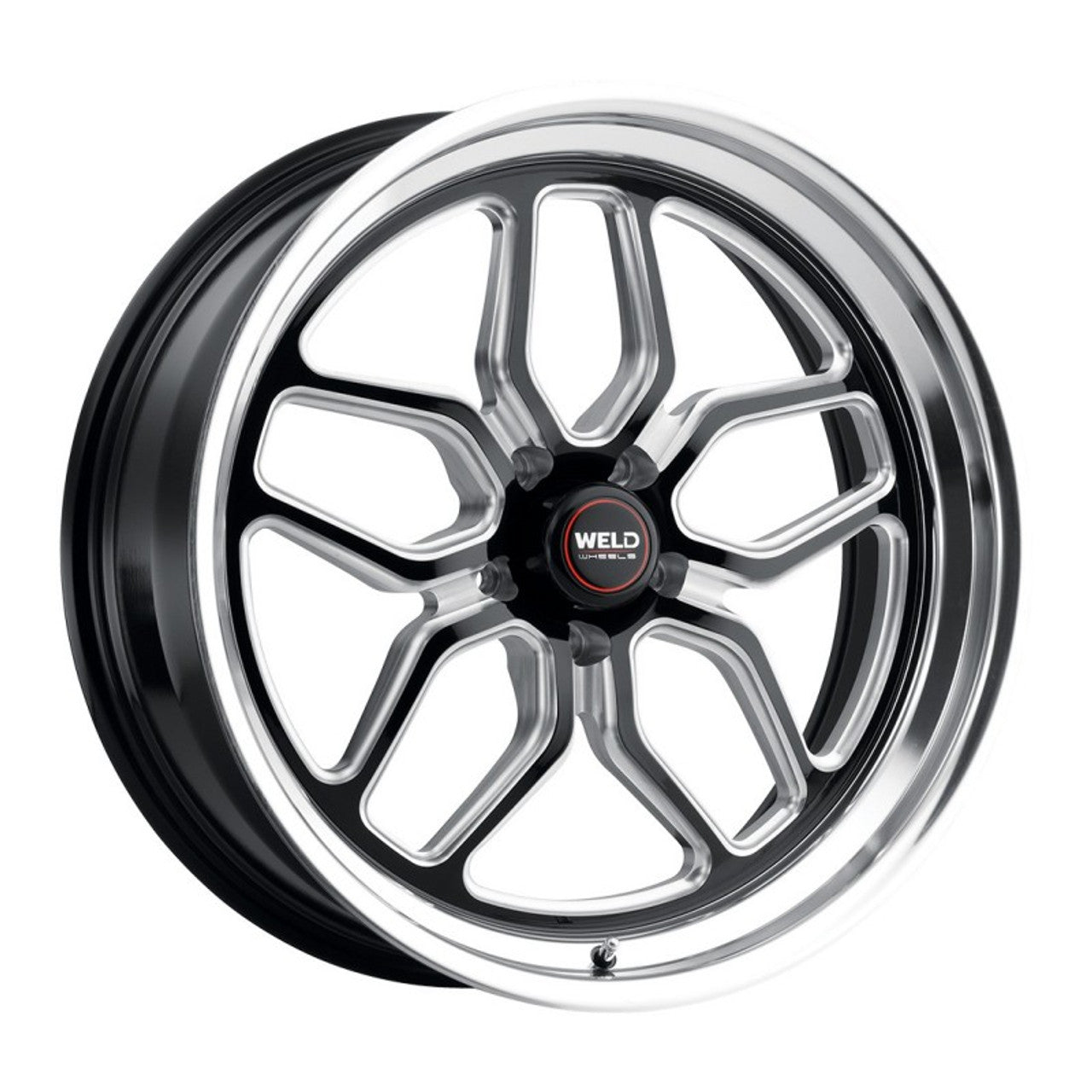 Weld 18x9 Laguna Drag Wheel 5x114.3 ET 29 BS 6.1 Gloss Black (2005-2023 Mustang / 2024 Mustang) S10789065P29
