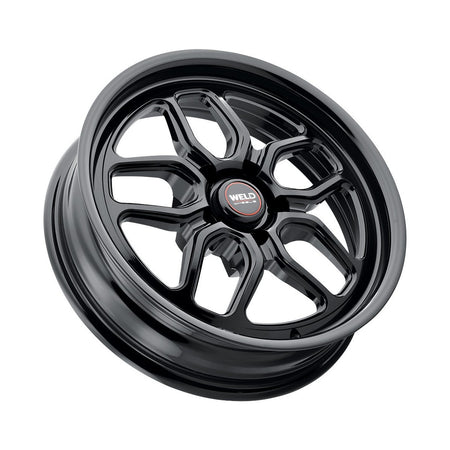 Weld 18x5 Laguna Black Drag Wheel 5x120 ET -26 BS 1.97 Gloss Black (CTS / Camaro) S1588C022N26