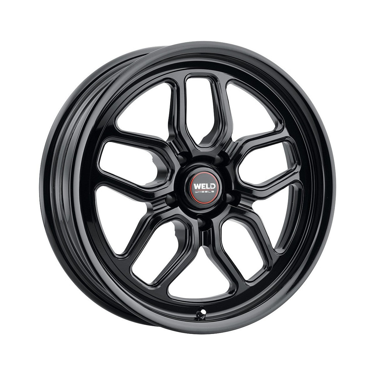 Weld 17x10 Laguna Black Drag Wheel 5x114.3 ET 49 BS 7.42 Gloss Black (2005 - 2025 Mustang GT Premium / GT Base / Ecoboost) (S650 Non-Perf Pack Cars) S15870067P49