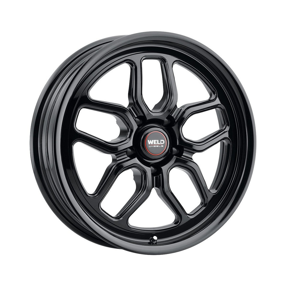 Weld 17x10 Laguna Black Drag Wheel 5x114.3 ET 49 BS 7.42 Gloss Black (2005 - 2025 Mustang GT Premium / GT Base / Ecoboost) (S650 Non-Perf Pack Cars) S15870067P49