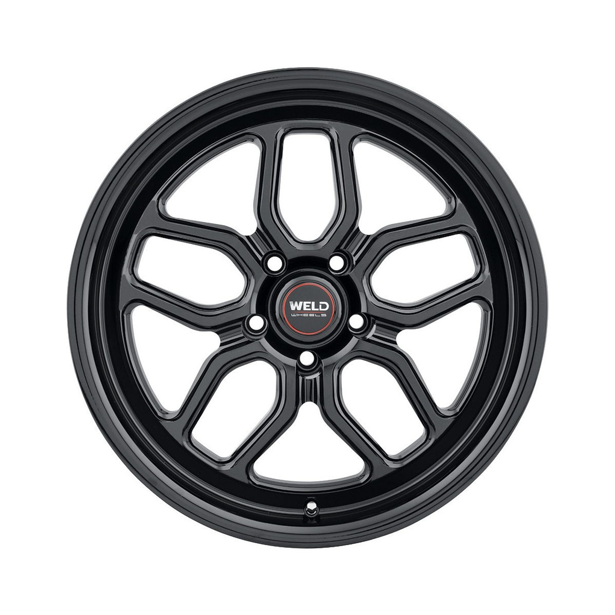 Weld 18x5 Laguna Black Drag Wheel 5x114.3 ET -23 BS 2.09 Gloss Black (2005 - 2025 Mustang GT / Base / GT Performance Pack) S1588C067N23