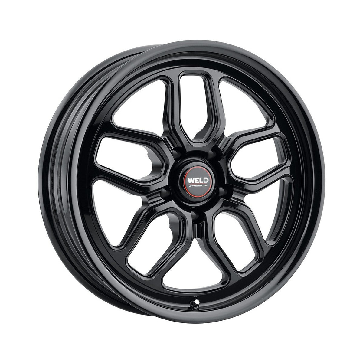 Weld 18x5 Laguna Black Drag Wheel 5x114.3 ET -23 BS 2.09 Gloss Black (2005 - 2025 Mustang GT / Base / GT Performance Pack) S1588C067N23