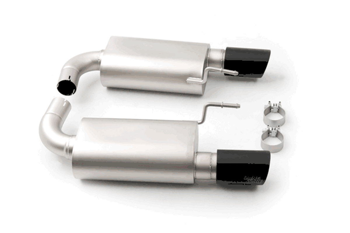 LTH 2.75" Axle Back Exhaust Black Tips (2015-2017 Mustang GT / 2024 Mustang GT) FDAB00004B