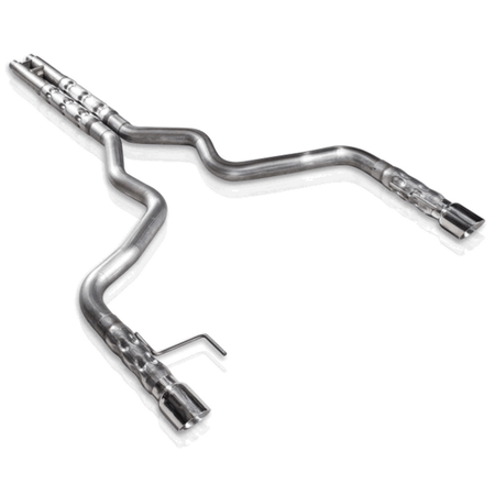 Stainless Works Catback Exhaust Retro Series w/ H-Pipe 2.5" Muffler Core Factory Connect (2015 - 2017 Mustang GT) M15CB