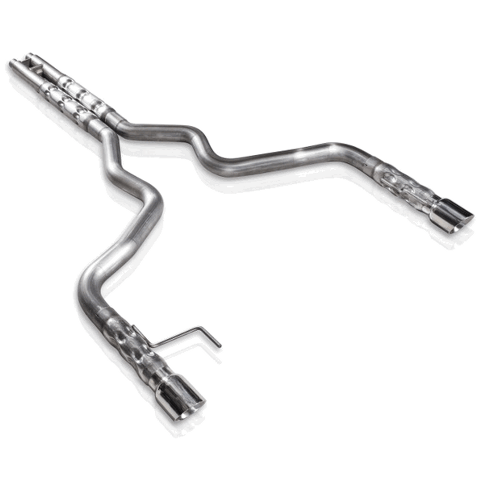 Stainless Works Catback Exhaust Retro Series w/ H-Pipe 2.5" Muffler Core Factory Connect (2015 - 2017 Mustang GT) M15CB