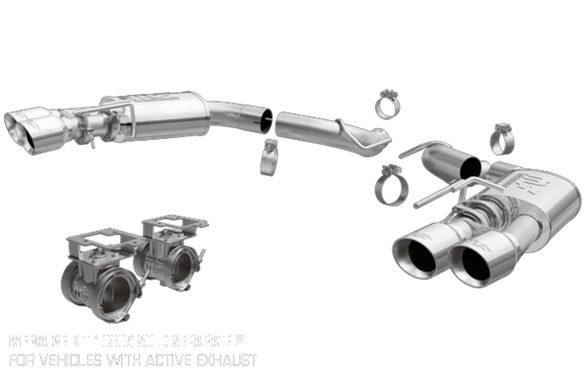 Magnaflow Axle-back Exhaust Competition Series Polished (2018-2023 Mustang) 19418