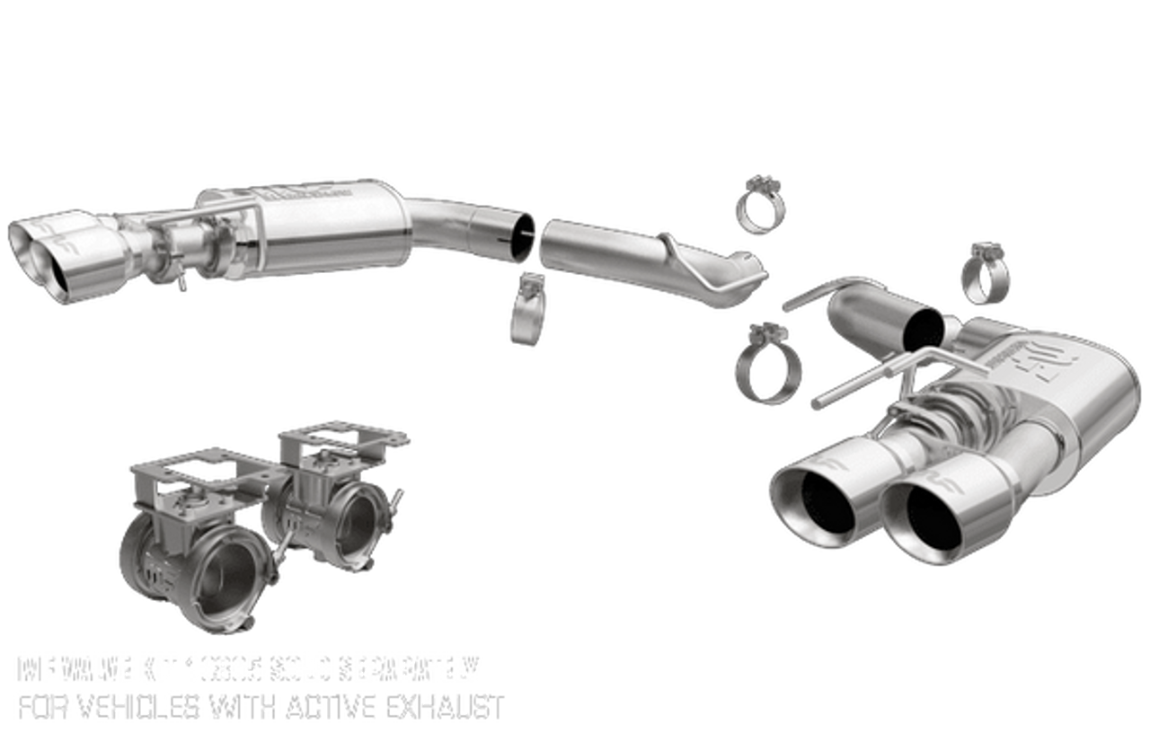 Magnaflow Axle-back Exhaust Competition Series Polished (2018-2023 Mustang) 19418