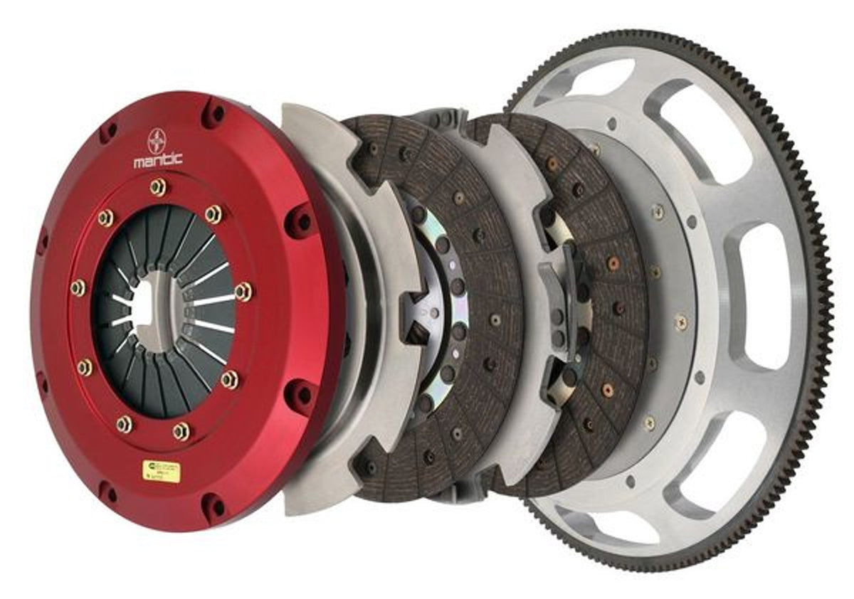 Mantic Twin Disc Clutch Kit Organic White Box (2018-2023 Mustang GT) M924252-WB